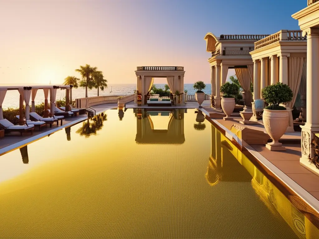 Luxury resort infinity pool