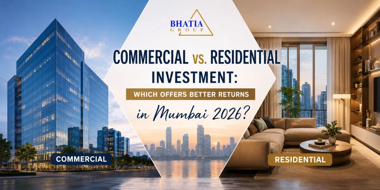 Commercial vs. Residential Investment: Which Offers Better Returns in Mumbai 2026?