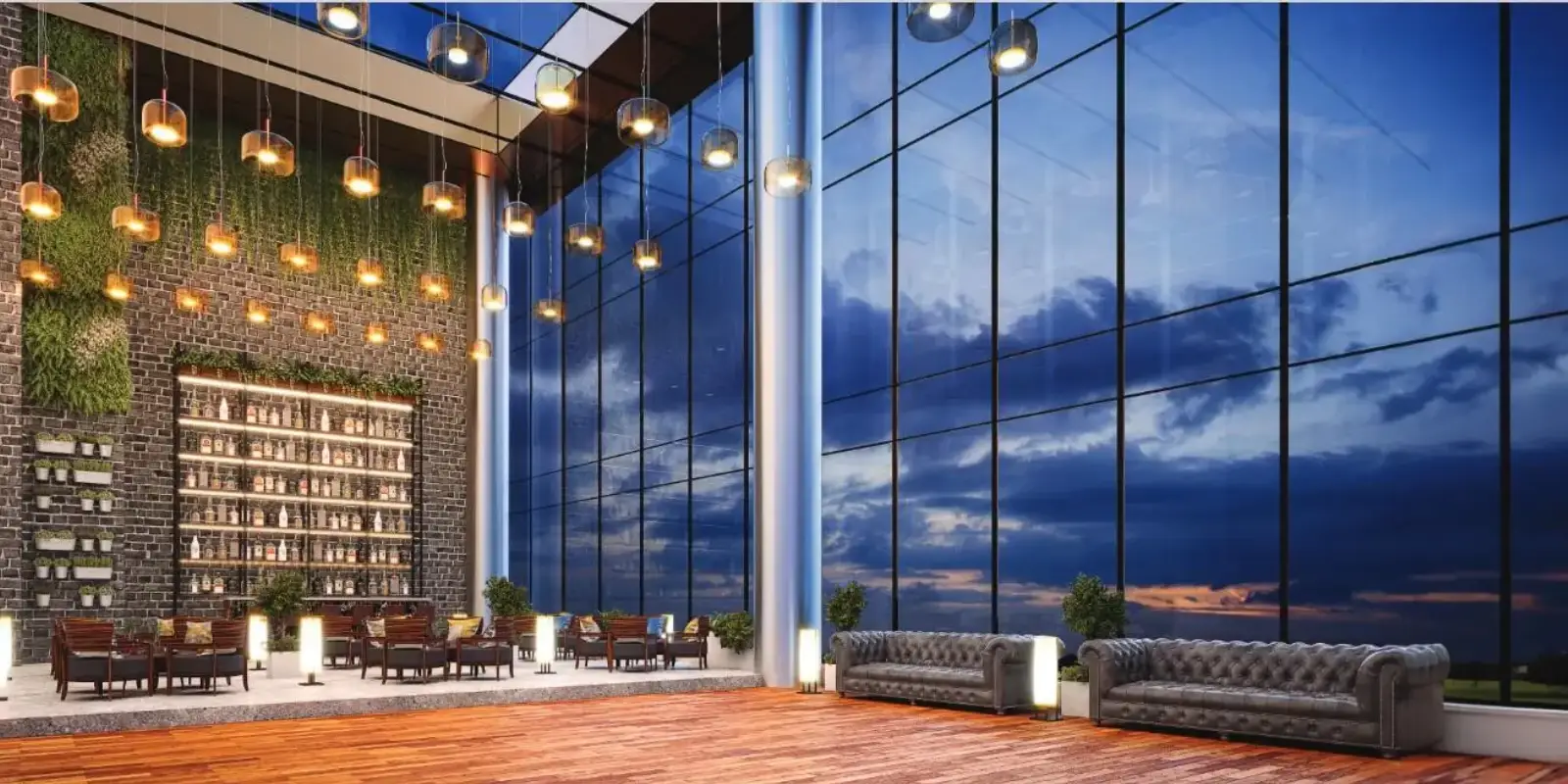 Open-to-Sky Lounge at Esspee Square