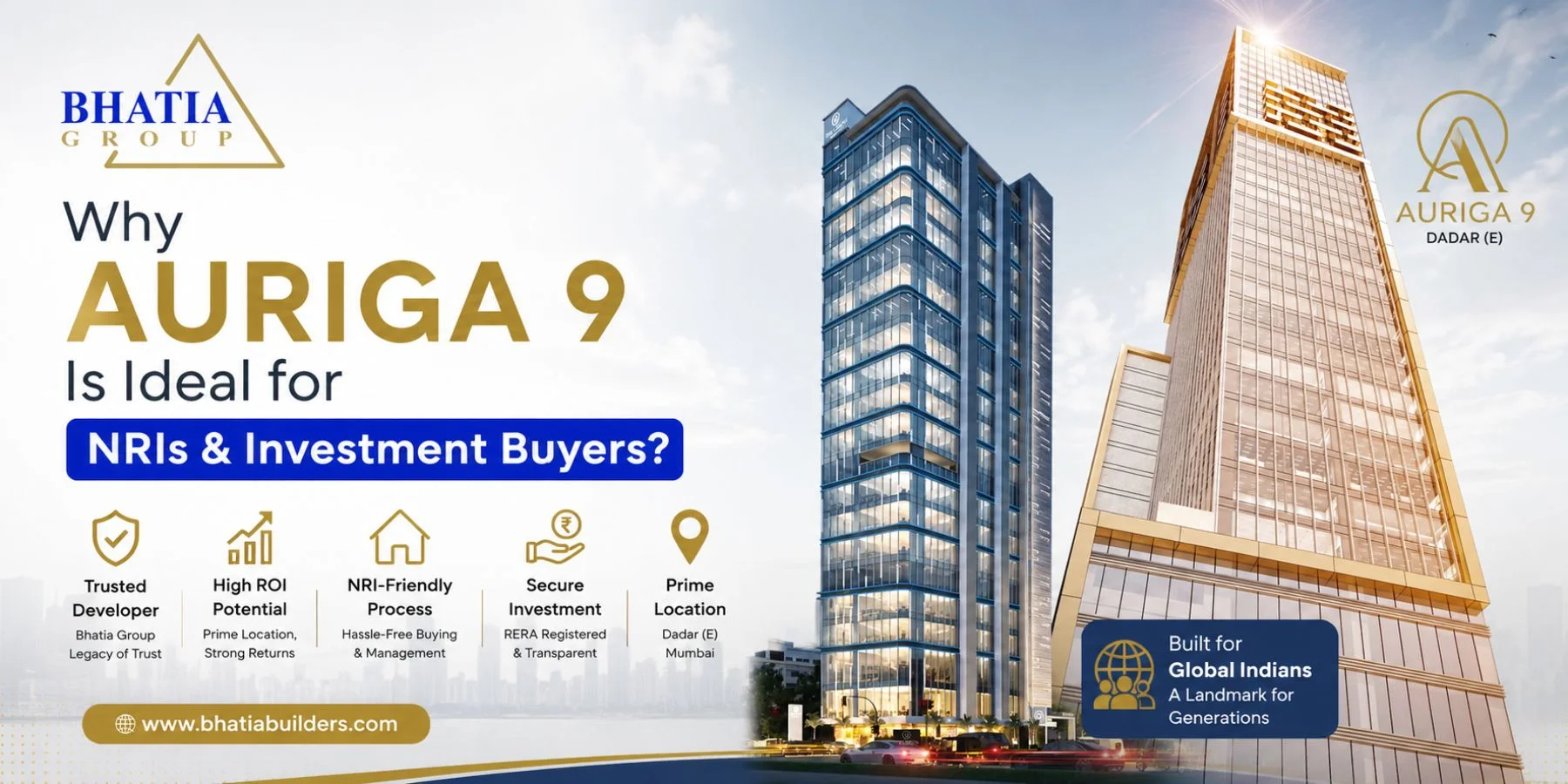 Why Auriga 9 Is Ideal for NRIs & Investment Buyers?